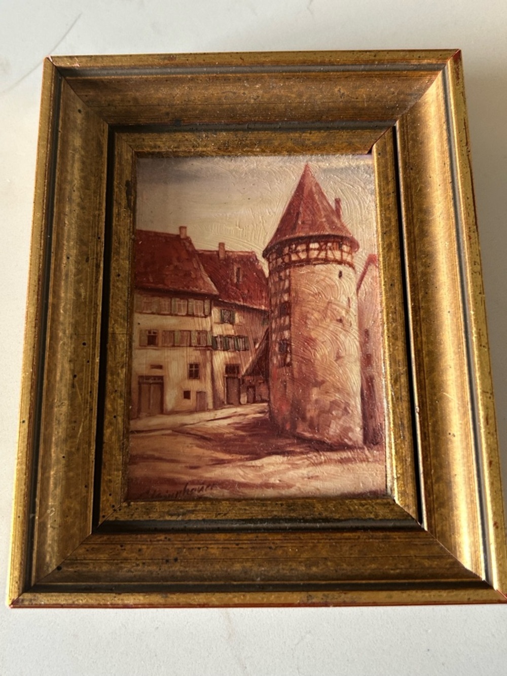 Miniature Oil Painting by artist Olgamalda von Strinnhunet